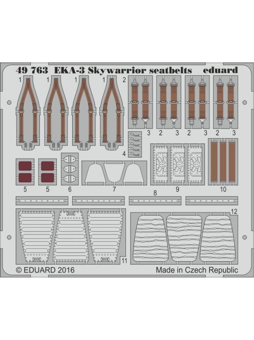 Eduard - EKA-3 Skywarrior seatbelts for Trumpeter 