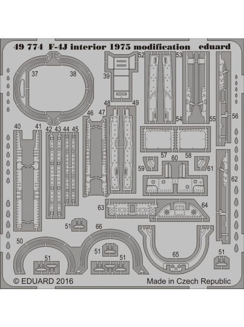 Eduard - F-4J interior 1975 modification f.Academ 