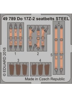 Eduard - Do 17Z-2 seatbelts STEEL for ICM