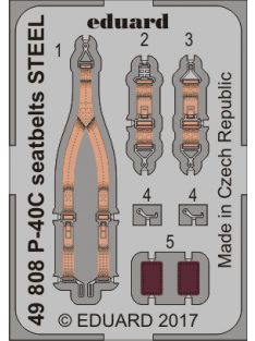 Eduard - P-40C seatbelts STEEL for Bronco 