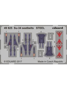 Eduard - Su-34 seatbelts STEEL for Hobby Boss 