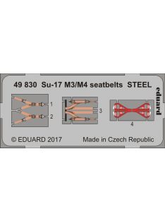 Eduard - Su-17 M3/M4 seatbelts STEEL f.Kitty Hawk 