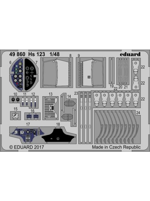 Eduard - Hs 123 for Gaspatch Models 