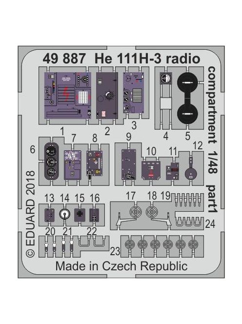 Eduard - He 111H-3 radio compartment for ICM 