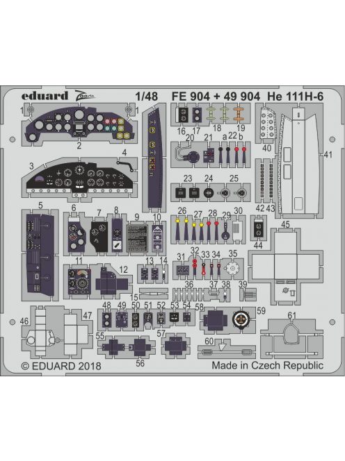 Eduard - He 111H-6 nose interior for ICM 