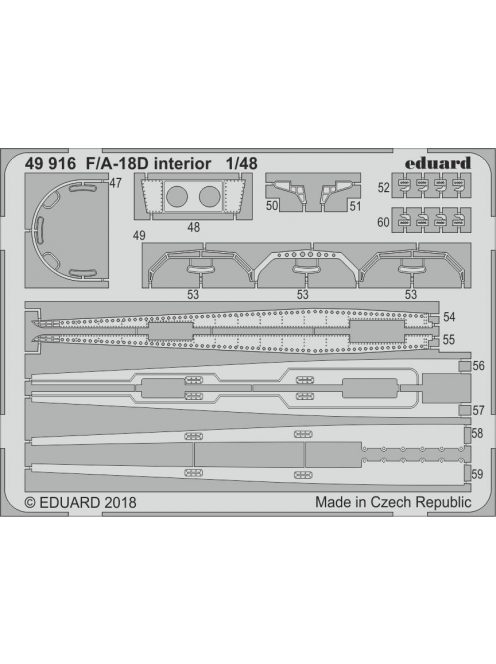 Eduard - F/A-18D interior for Kinetic 