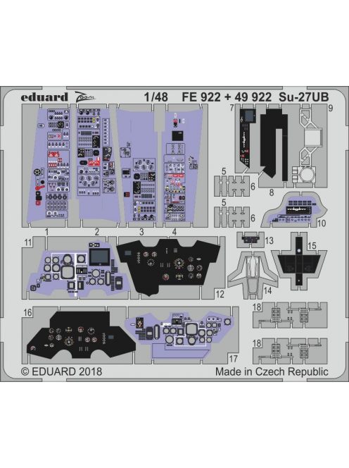 Eduard - Su-27UB interior for Hobby Boss 