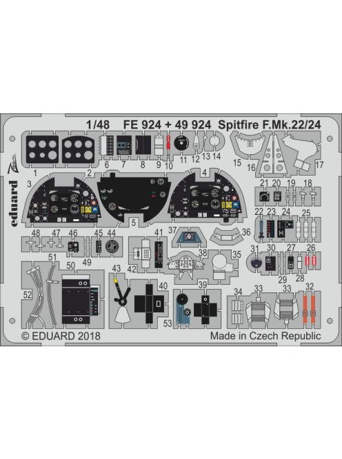 Eduard - Spitfire F.Mk.22/24 for Airfix 