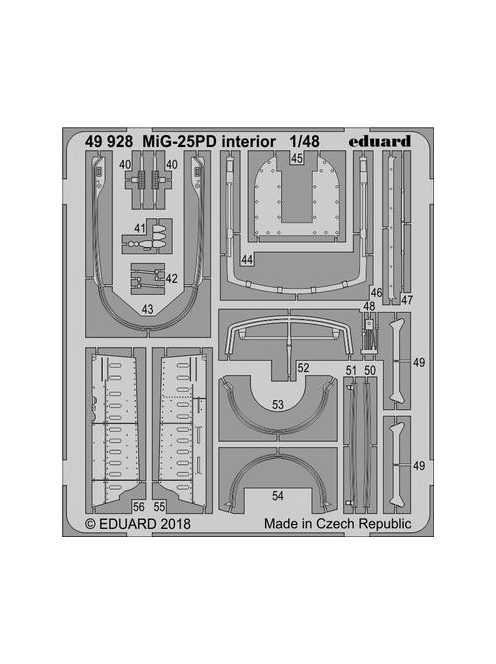 Eduard - MiG-25PD interior for ICM 