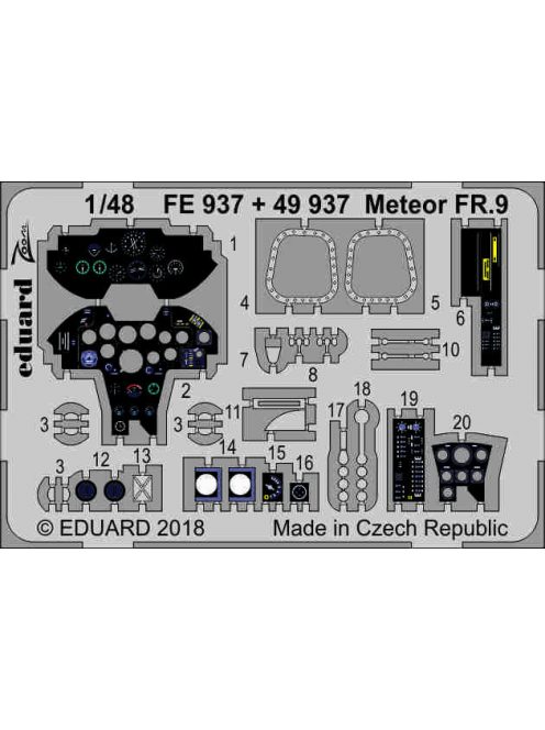 Eduard - Meteor FR.9 interior for Airfix 