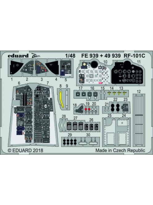 Eduard - RF-101C interior for Kitty Hawk 