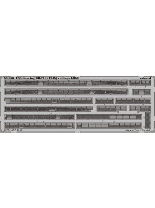 Eduard - USS Gearing DD-710 (1945) railings (DRA) 