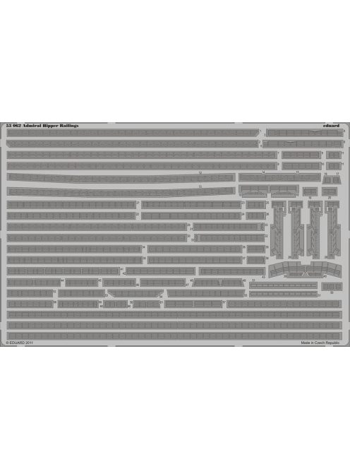 Eduard - Admiral Hipper railings for Trumpeter 