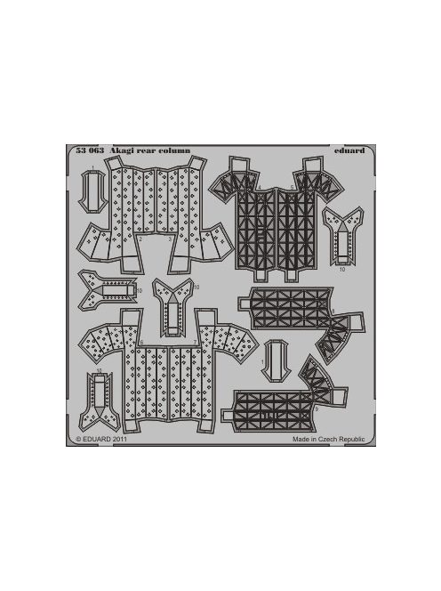 Eduard - Akagi rear column for Hasegawa 