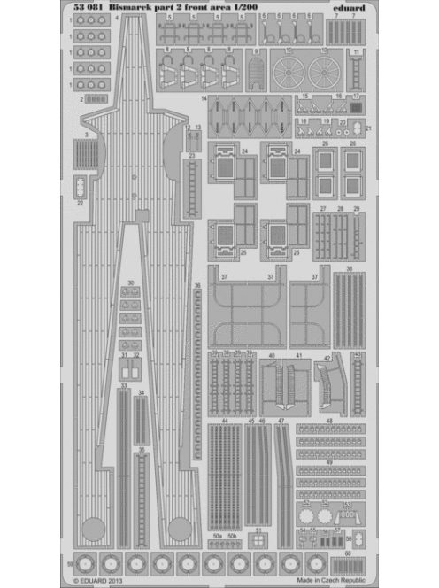 Eduard - Bismarck part 2 - front area for TRU 