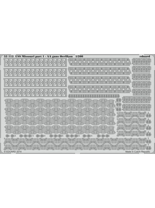 Eduard - USS Missouri part 1-AA guns Oerlikon f.T 