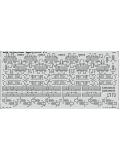 Eduard - USS Missouri part 2-Bofors 40 quadruple 