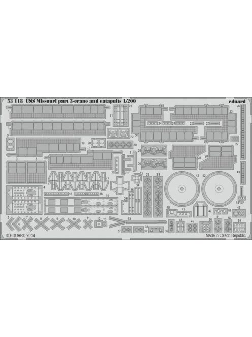 Eduard - USS Missouri part 3-crane a.catapults fT 