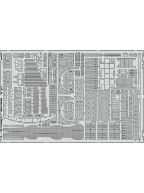 Eduard - USS Missouri part 7-superstructure f.Tru 