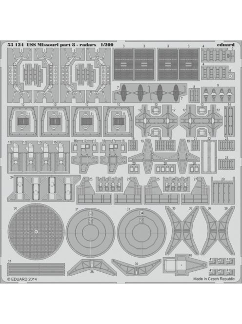 Eduard - USS Missouri part 8-radars for Trumpeter 