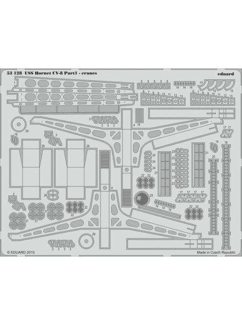 Eduard - USS Hornet CV-8 part 1-cranes for Merit 