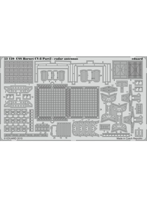 Eduard - USS Hornet CV-8 part2-radar antennas f.M 