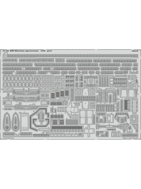 Eduard - HMS Illustrious superstructure f.Airfix 