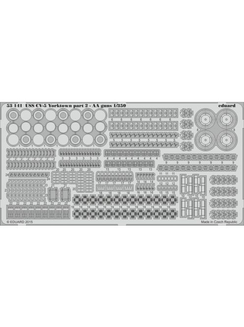 Eduard - USS CV-5 Yorktown part2 AA guns f.Merit 