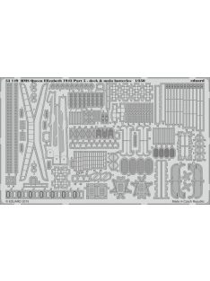   Eduard - HMS Queen Elisabeth 1943 pt 5- deck & main batteries for Trumpeter