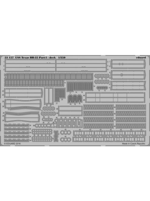 Eduard - USS Texas pt.4 deck for Trumpeter 