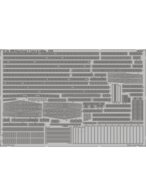 Eduard - HMS King GeorgeV cranes&railings f.Tamiy 