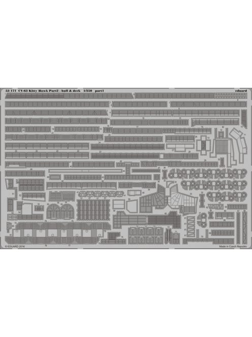 Eduard - CV-63 Kitty Hawk pt.2-hull&deck f.Trumpe 