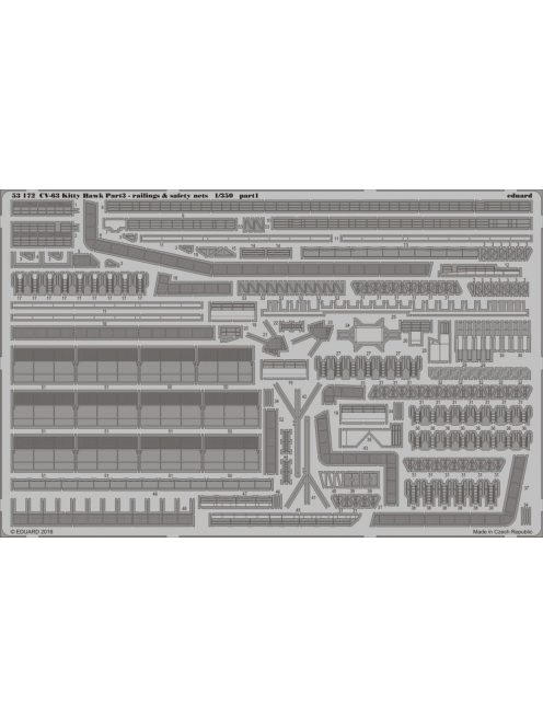 Eduard - CV-63 Kitty Hawk railings & Safety nets pt.3 for Trumpeter