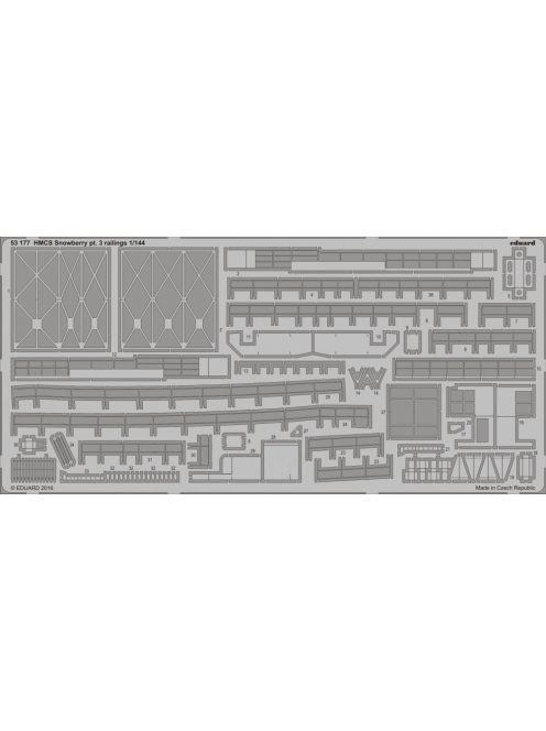 Eduard - HMCS Snowberry pt.3 railings f.Revell 