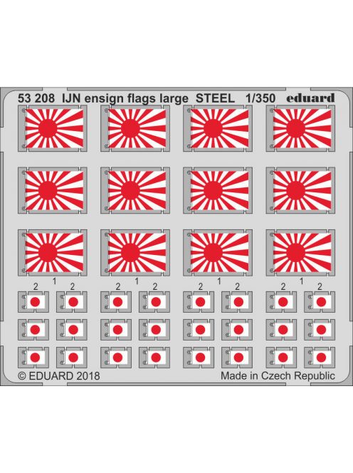 Eduard - IJN ensign flags large STEEL 