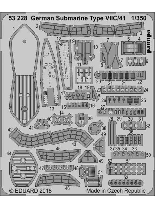 Eduard - German Submarine Type VIIC/41 for Revell 