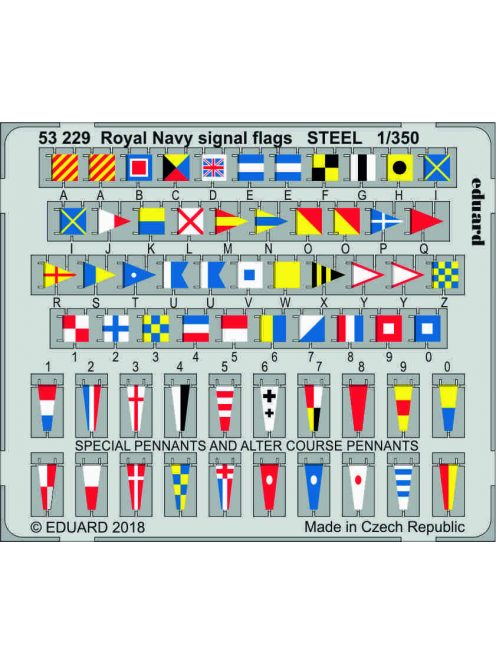 Eduard - Royal Navy signal flags STEEL 