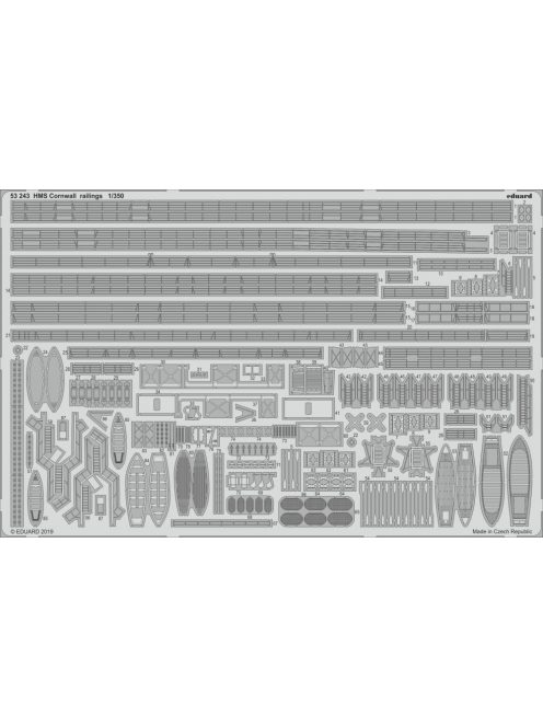 Eduard - HMS Cornwall railings for Trumpeter 