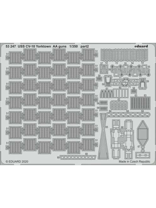 Eduard - USS CV-10 Yorktown AA guns for Trumpeter 