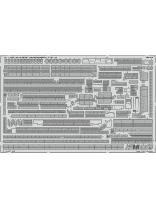 Eduard - USS CV-10 Yorktown safety nets & railings f. Trumpeter