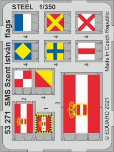 Eduard - Sms Szent Istvan Flags Steel 1/350 For Trumpeter