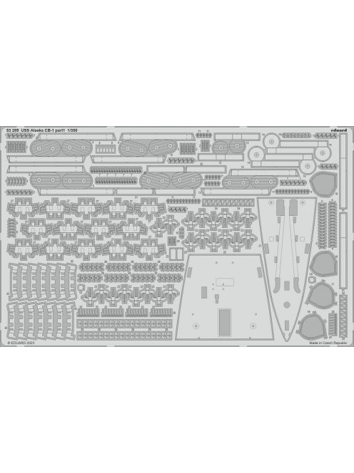 Eduard - USS Alaska CB-1 part 1 for HOBBY BOSS