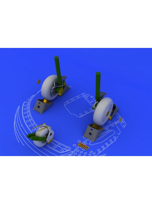 Eduard - Su-27 wheels for Academy 