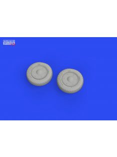 Eduard - F4F wheels late w/rims PRINT for ARMA HOBBY