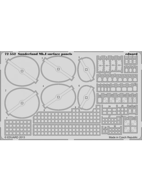 Eduard - Sunderland Mk.I Surface panels f.Italeri 