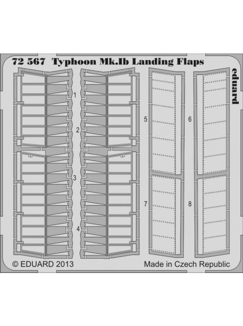 Eduard - Typhoon Mk.Ib landing flaps f. Airfix 