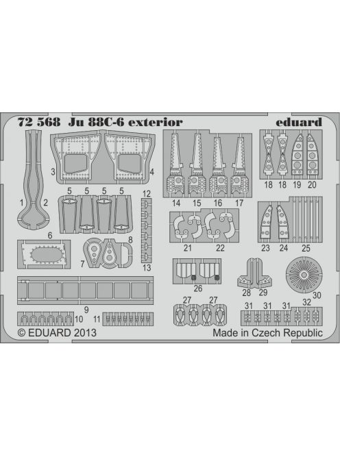 Eduard - Ju 88C-6 exterior for Revell 