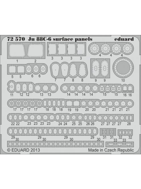 Eduard - Ju 88C-6 surface panels S.A. for Revell 