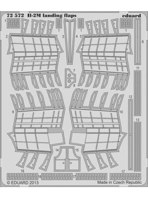 Eduard - II-2M landing flaps for Academy 