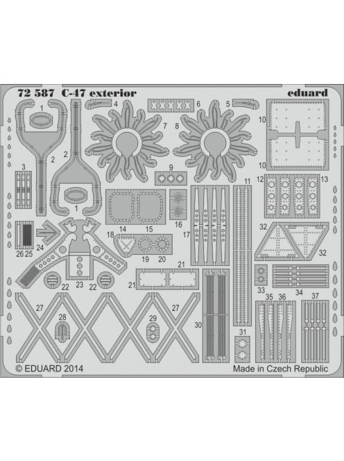 Eduard - C-47 exterior for Airfix 